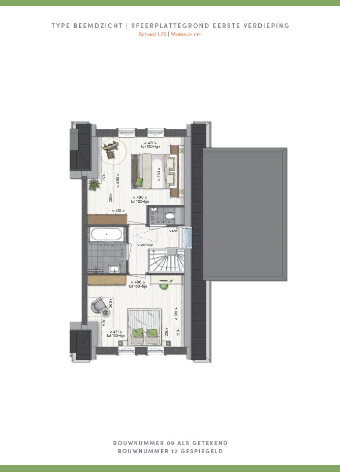 Munsterrijk Wonen, Beemdzicht (halfvrijstaande woning), bouwnummer: 12, Winsum