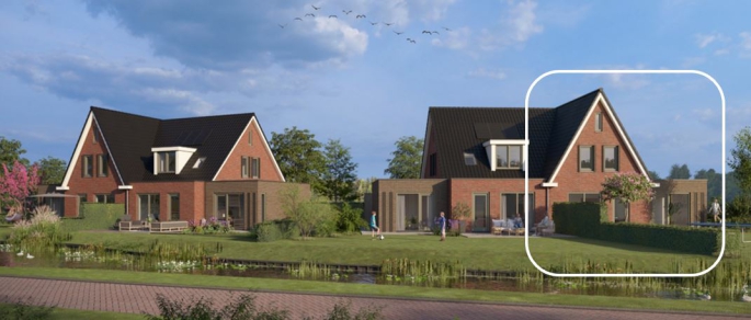 Munsterrijk Wonen, Beemdzicht (halfvrijstaande woning), bouwnummer: 12, Winsum