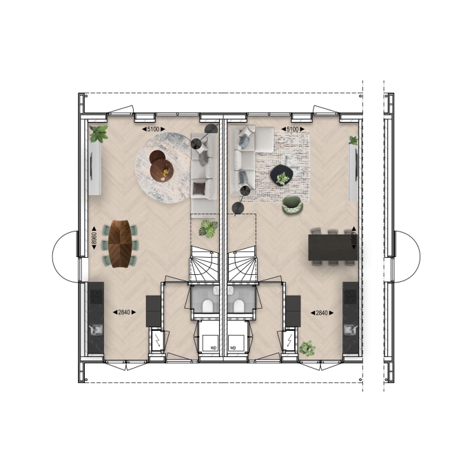 Wonen in Vledderveen, Drentse schuurwoning | Halfvrijstaand, bouwnummer: 8, Vledderveen