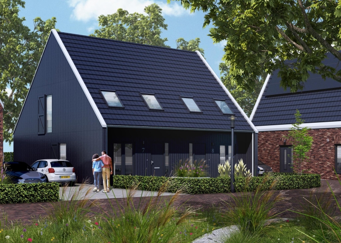 Wonen in Vledderveen, Drentse schuurwoning | Halfvrijstaand, bouwnummer: 7, Vledderveen