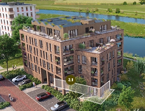 De Vechtvliet, Appartement type A03 (begane grond), Hardenberg