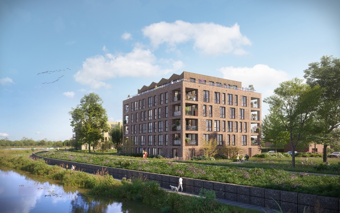 De Vechtvliet, Appartement type A13-penthouse (verdieping 5), Hardenberg