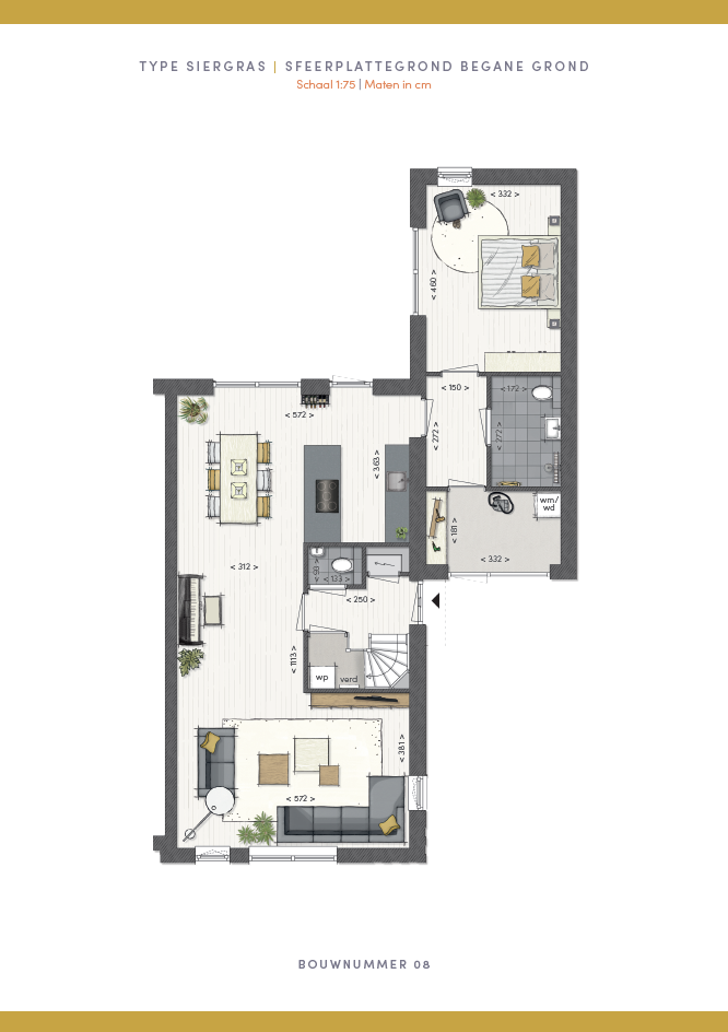 Munsterrijk Wonen, Siergras (halfvrijstaande woning), Winsum