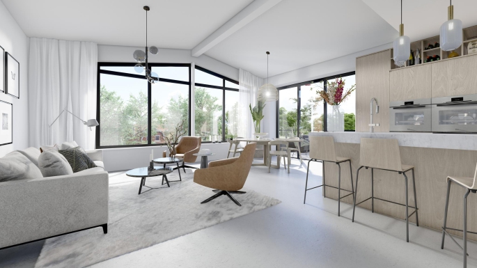 De Brugwachter, Appartement C, bouwnummer: 6, Smilde