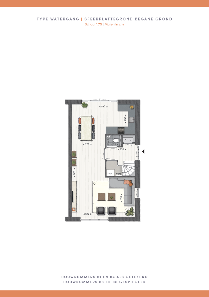 Munsterrijk Wonen, Watergang (hoekwoning), bouwnummer: 3, Winsum