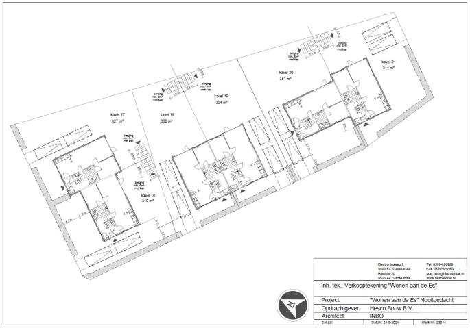 6 woningen aan de Es, Halfvrijstaande woning, bouwnummer: 17, Nooitgedacht