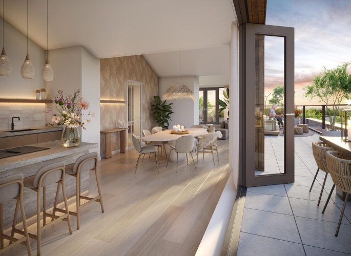De Vechtvliet, Appartement type A13-penthouse (verdieping 5), bouwnummer: 2.22, Hardenberg