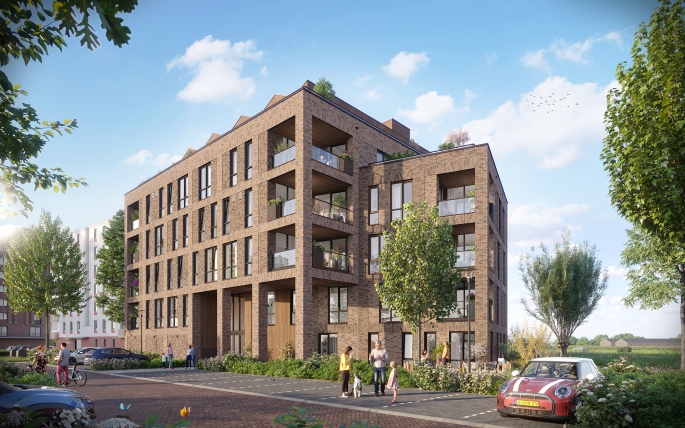 De Vechtvliet, Appartement type A04 (verdieping 1-2-3-4), Hardenberg