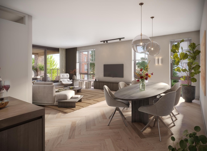 De Vechtvliet, Appartement type A04 (verdieping 1-2-3-4), Hardenberg