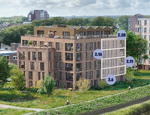 De Vechtvliet, Appartement type A05 (verdieping 1-2-3-4), Hardenberg