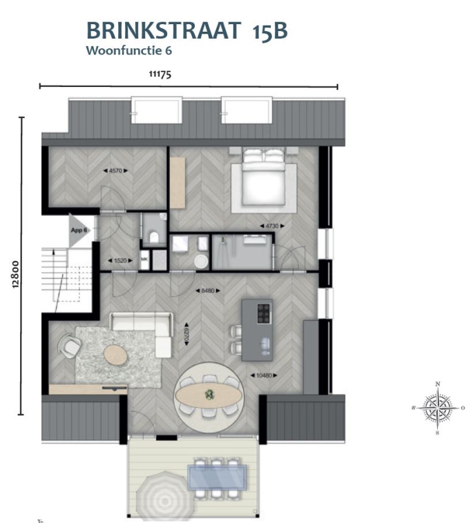 Thuis aan de Brinkzicht, Brinkstraat 15-B, Vries