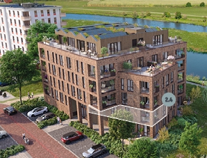 De Vechtvliet, Appartement type A07 (verdieping 1), bouwnummer: 2.4, Hardenberg