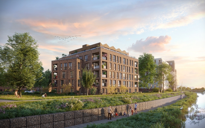 De Vechtvliet, Appartement type A02 (begane grond), bouwnummer: 2.2, Hardenberg